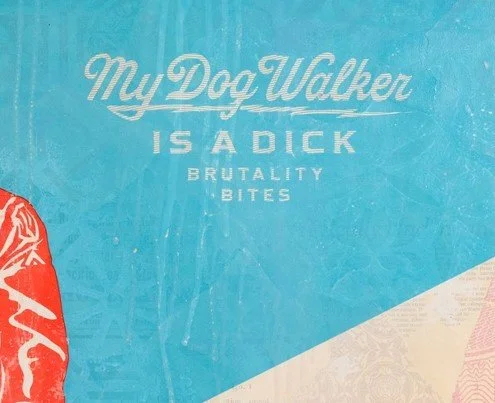アート・デザイン・音楽 Spirits of the Air / Shepard Krech III Sadistic Dog Walker (Blue) - Shepard Fairey (Obey) | Artransfer